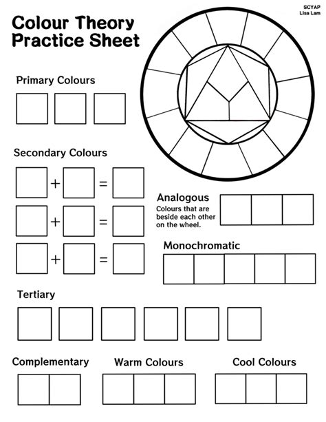 Basic Color Theory Printable Scyap