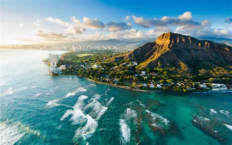 🔥 Download Wallpaper Honolulu Waikiki Beach Diamond Head Crater Sunrise