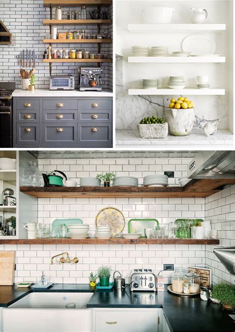 Ditching cabinets and embracing sleek shelves can help turn your kitchen into the open space you always dreamed about. Lovely Happenings: Open Shelves: Yay or Nay?
