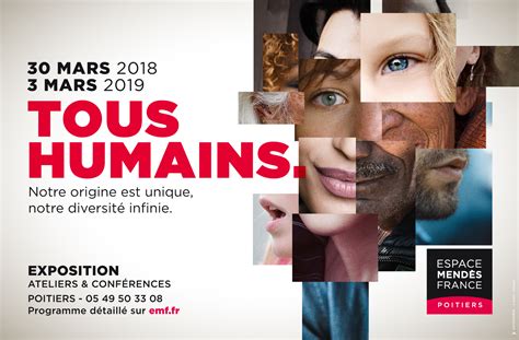 Exposition « Tous humains. » | Espace Mendès France : culture & médiation scientifiques