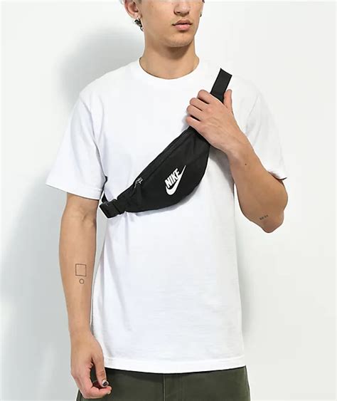 Nike Black And White Fanny Pack