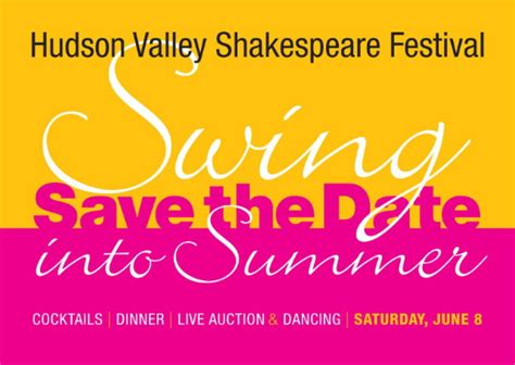 Swing Into Summer At The Hudson Valley Shakespeare Festivals Gala