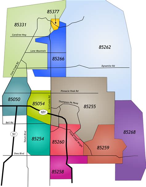 Phoenix Arizona Zip Code Map Free Map