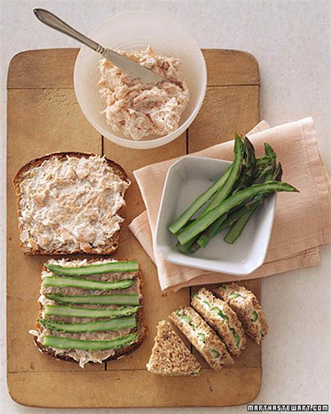 Tea Sandwiches With Cream Cheese And Asparagus Recipe Martha Stewart