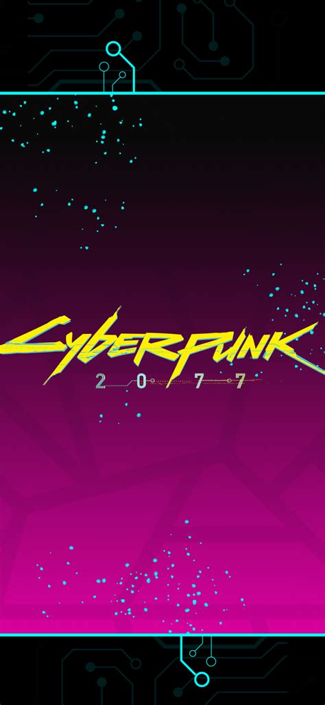 1125x2436 Cyberpunk 2077 Background Logo Iphone XS,Iphone 10,Iphone X