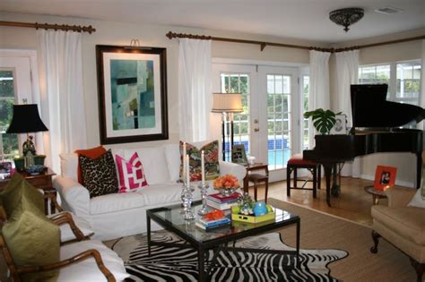 Trina Turk Chair Cushions Living Rooms Zebra Rug