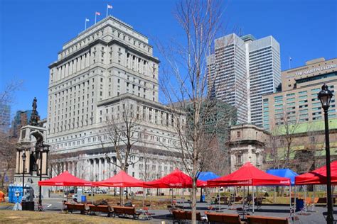 Sunlife Building In Montreal Canada Editorial Photo Image Of