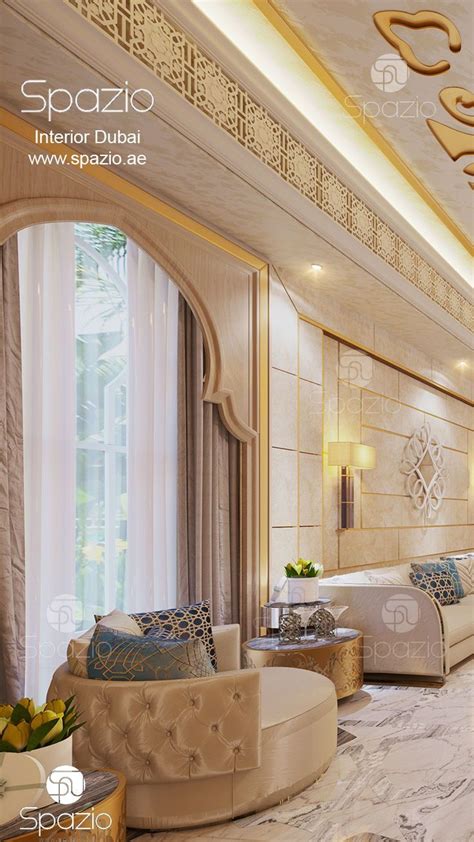 Modern Moroccan Style Living Room Design In Dubai Interior Design