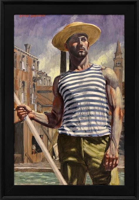 Mark Beard Bruce Sargeant 1898 1938 Gondolier Looking Into The