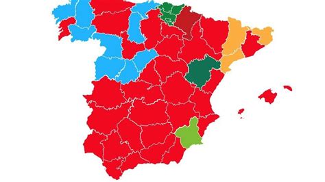 Mapa De Partidos Politicos España Mapa Fisico