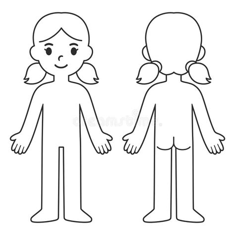 Child Body Template Stock Vector Illustration Of Human 243715543