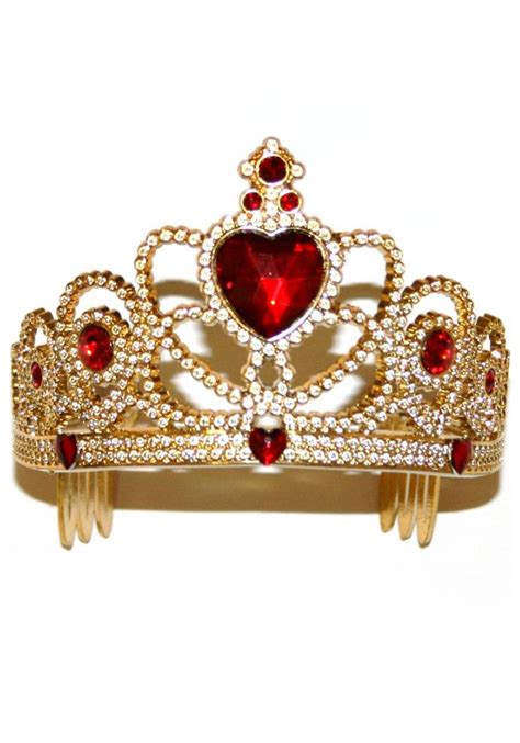 Gold And Ruby Red Princess Crown