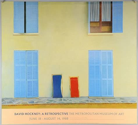 Three David Hockney Posters A Retrospective The Metropolit