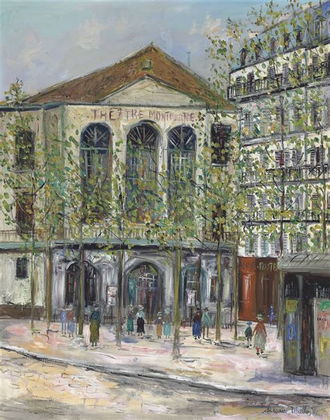 The Atelier Theatre Maurice Utrillo 1883 1955 France Art Painting