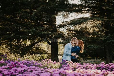Happy Loving Couple Outdoor In Park Stock Photo Image Of People