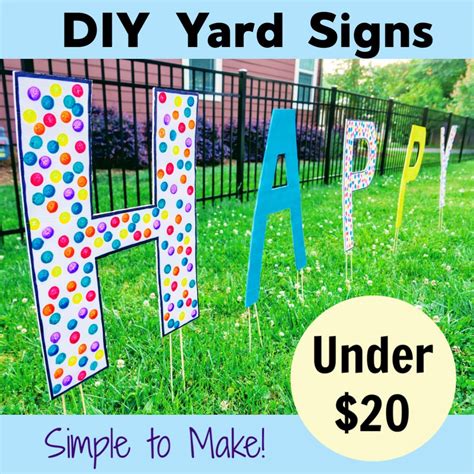 In this video, i walk you through how to design. The Activity Mom - Inexpensive DIY Yard Signs - The ...