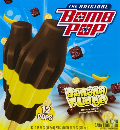 The Original Bomb Pop Banana Fudge 12 Ct Bomb Pop70640013395