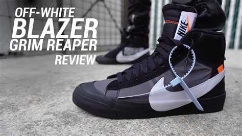 Off White Nike Blazer Mid Grim Reaper Review And On Feet Youtube