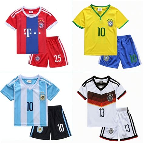 2015 Kids Clothes Clothing Set Baby Boy Clothes Boys Sets Soccer