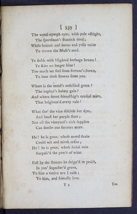 Eighteenth Century Poetry Archive Works Verses Written Towards The