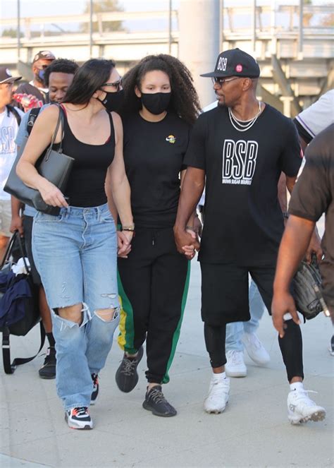 Hollywood Ca Jamie Foxx Leaves With His Ex Kristin Grannis And Daughter Annalise After A