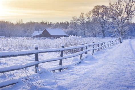 Winter Farmhouse Scene See More