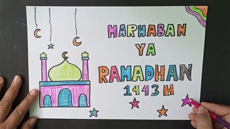 Cara Menggambar Poster Ramadhan 2022 Yang Mudah Rujukan Muslim