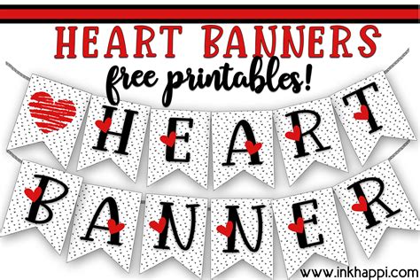 Heart Banner Printable
