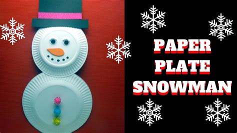 Christmas Craft Paper Plate Snowman Paper Plate Craft