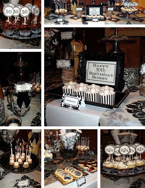 Ideas for men's 50th birthday party. A very chic guys 50th Birthday Party | 50th birthday party ...