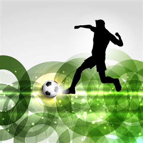 Football Or Soccer Player Background Download Free Vector Art Stock