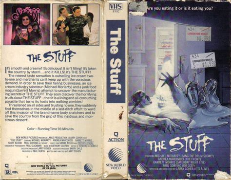 The Stuff 1985 Title Card Thriller Movies Horror Movies