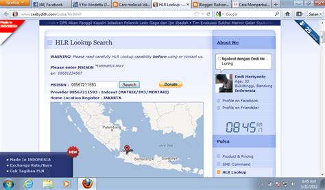 Home location register is a service that vianett provides to its customers hlr lookup is a way to determine the home network of a mobile subscriber. belajar hacker: Cara Melacak Lokasi Nomor HP Menggunakan ...