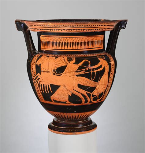 Attributed To The Nausicaä Painter Terracotta Column Krater Bowl For Mixing Wine And Water