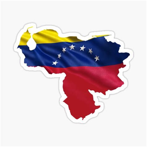 Venezuelan Flag Map Sticker For Sale By Sele504 Redbubble