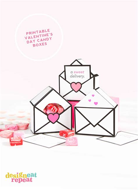 Free Printable Valentines T Boxes Design Eat Repeat