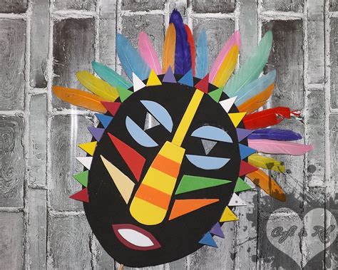 Carnaval 2018 Máscara Africana Con Goma Eva Manualidades Para Niños