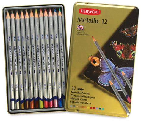 Derwent Studio Colored Pencils And Sets Metallic Colored Pencils