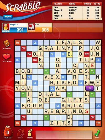 Words With Friends Vs Scrabble Tap Cool