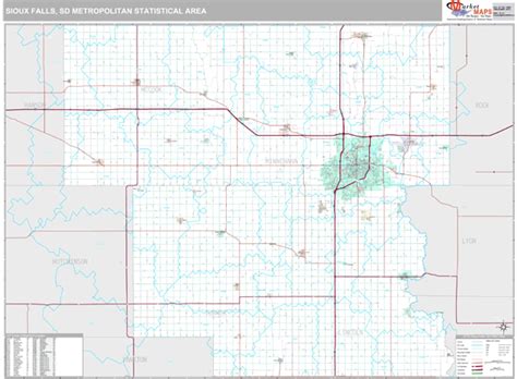 Sioux Falls Zip Codes Map Maps Database Source