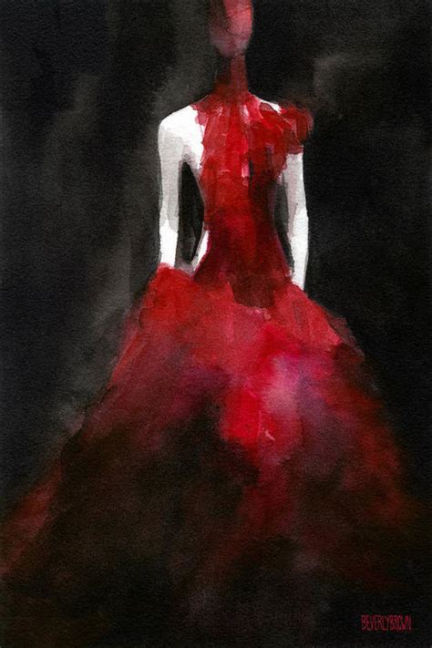 Red Dress Paintings For Sale