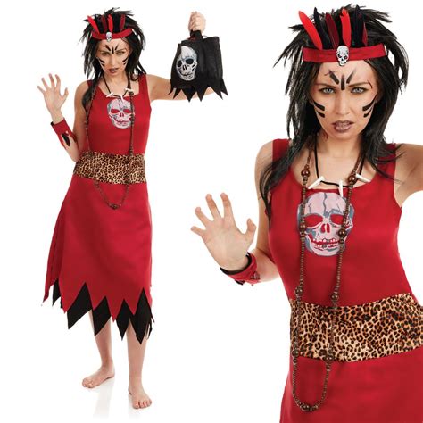 Mens Womens Halloween Voodoo Witch Doctor Black Magic Fancy Dress Ebay