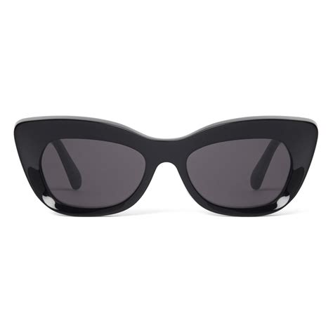 Stella Mccartney Cat Eye Sunglasses Shiny Black Sunglasses Stella Mccartney Eyewear