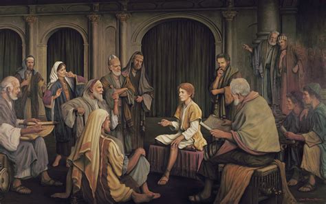 Jesus Preaching In The Temple At Age 12 Images