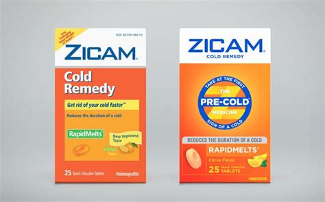 Before And After Zicam Packaging Design Inspiration Cold Medicine Cold Remedies