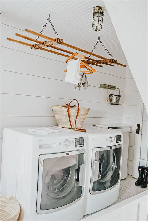 How To Make A Diy Ceiling Mounted Clothes Drying Rack B Vintage Style