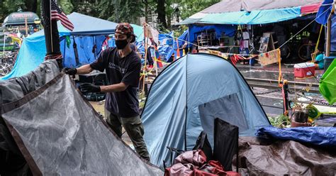 Occupy City Hall Struggles As Homeless Move In The New York Times