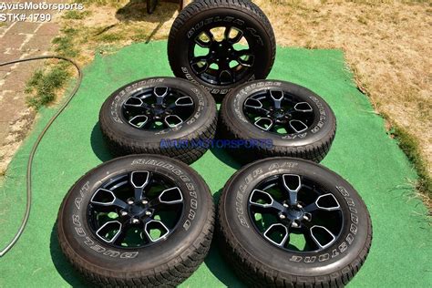 18 Jeep Wrangler Smoky Mountain 2017 Oem Factory Genuine Black Wheels