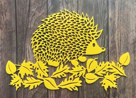 Hedgehog Garden Wall Art Acrylic Hedgehog Outdoor Garden Etsy
