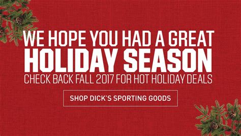 Dicks Sporting Goods Holiday Deals 2017